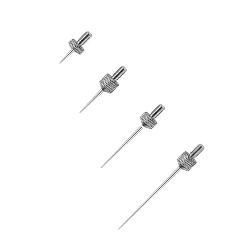 Needle Contact Point Sets for Dial Indicators Depth Gauge 4-48UNF Thread Shank 0.15mm 0.3mm 1.0mm 1.5mm 2.0mm Diameter