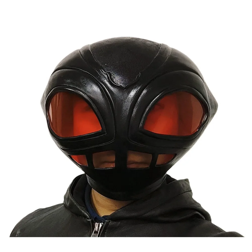 Sci-Fi-Alien-Stil Vollgesichtsmaske mit roter Linse, verstellbarem Riemen, Helmmaske für Erwachsene, Halloween-Maskerade, Cosplay-Party-Requisiten – Detail 1