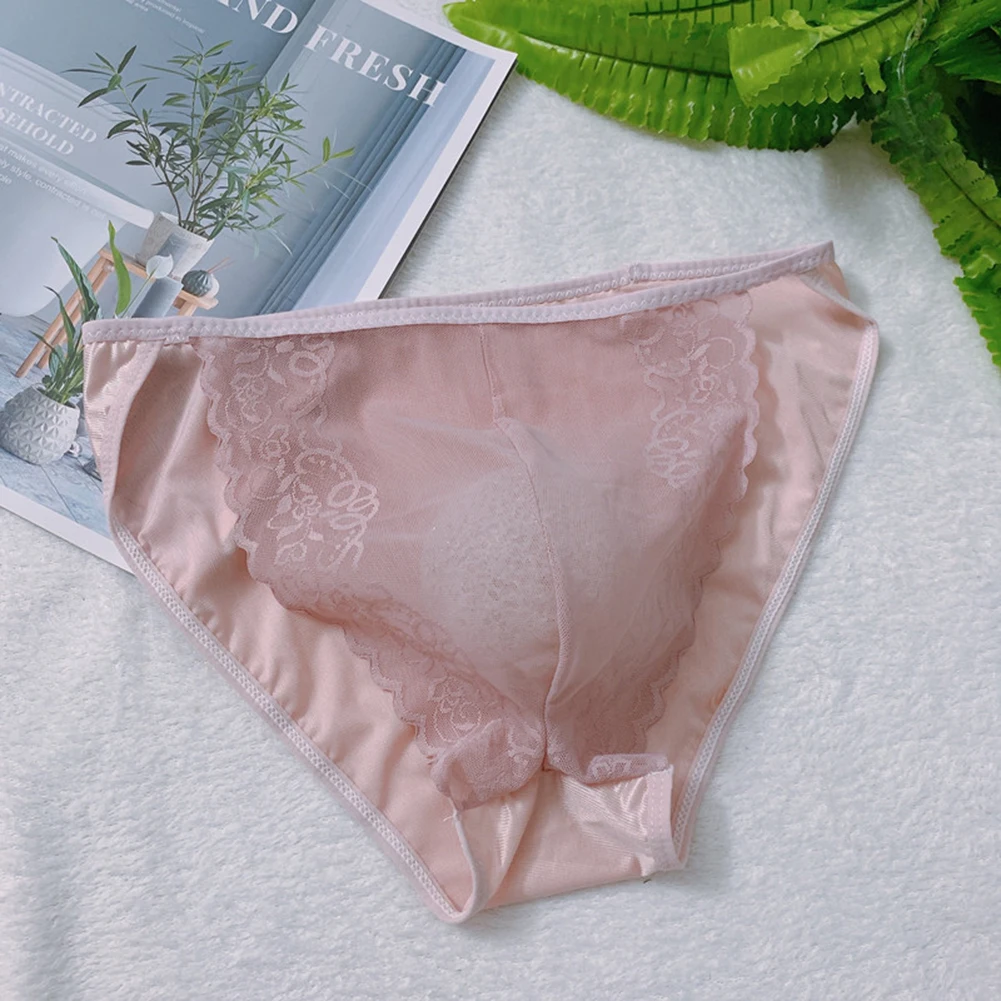 Daily Underpants Underwear Briefs Pouch Panties Sexy Transparent No Traces Oversized See-Through Comfy Fashion