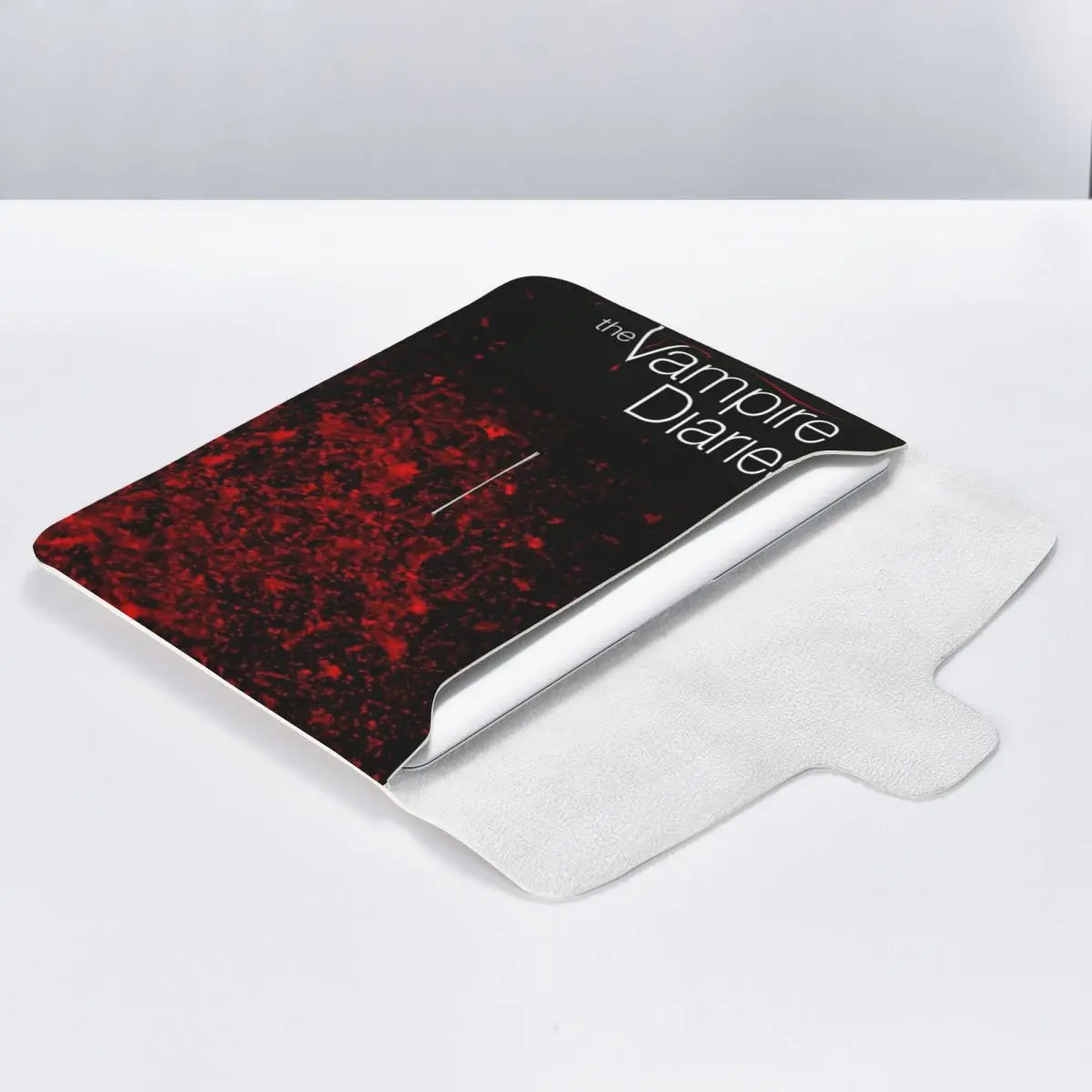 The Vampire Diaries Damon Salvatore PU Leather Horizontal Laptop Sleeve Shockproof Soft Lining Notebook Case 13 Inch