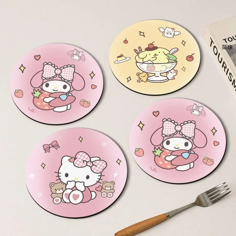 

Sanrio Cartoon Dining Table Mat Heat Insulation Pad Anti-Scalding Pot Mat Casserole Mat Household Kitchen Bowl Mat Anti-Slip Pad
