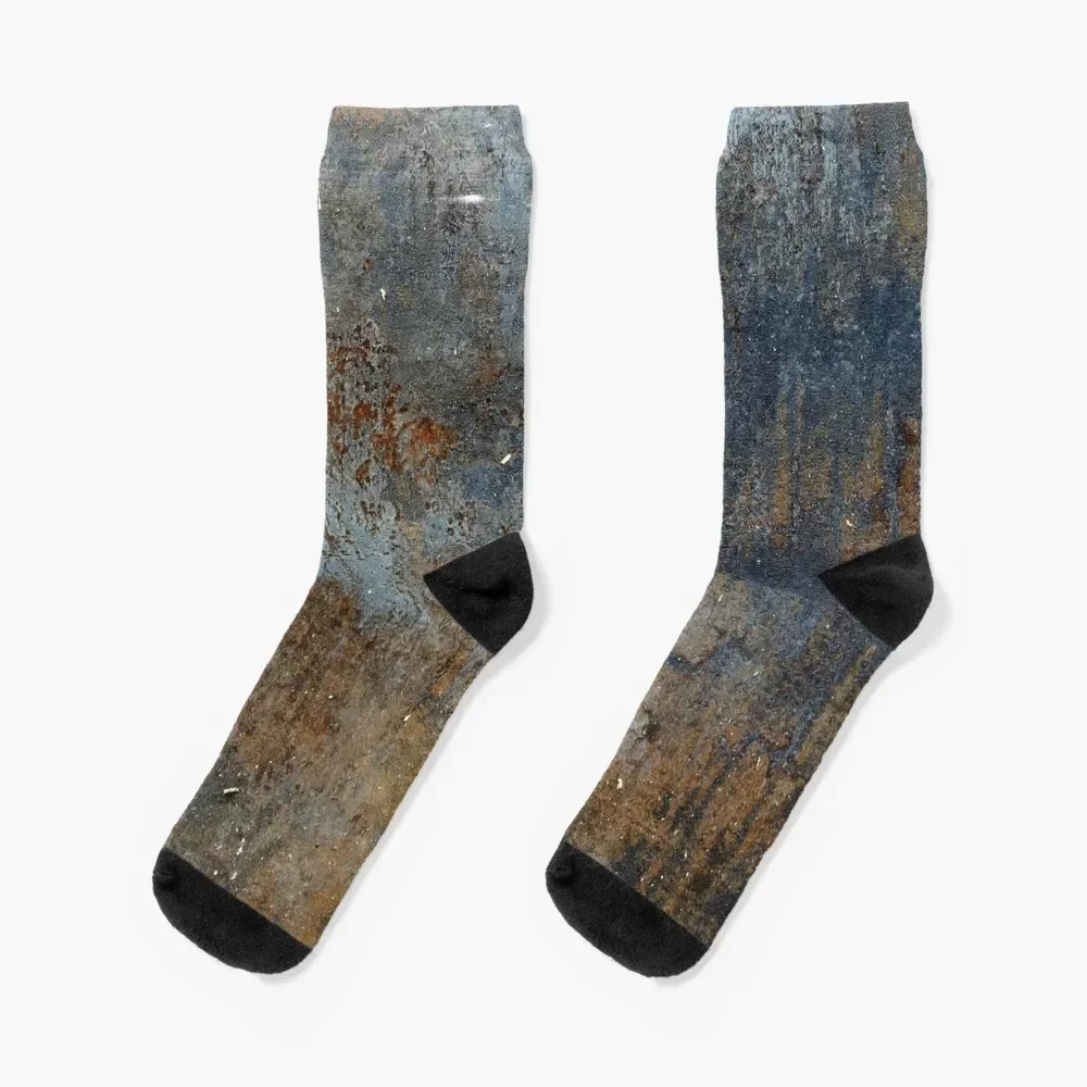 rusty metal texture Socks christmas gift new year Stockings luxe Men's Socks Luxury Women's