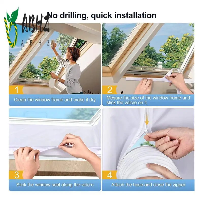 

ABHZ-Roof Window Кондиционер, белое и водонепроницаемое окно для мобильных кондиционеров