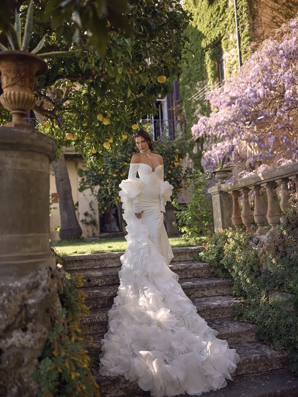 

Атласное свадебное платье Русалка Vestido De Novia Falda Desmontable Mangas Largas Tallas Curvy Sencillos Elegante Boda Civil на заказ