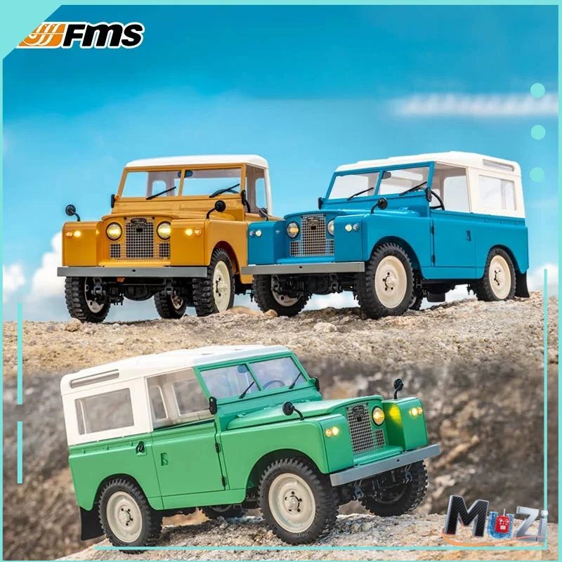 

Радиоуправляемый автомобиль FMS 1/12 Land Off-Road Rover Series II 2,4G, электрическое радиоуправление, 4WD, внедорожник, имитация переменной скорости, игрушка RTR