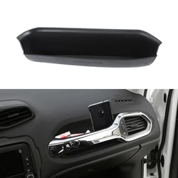 Caja de almacenamiento con asa de agarre para copiloto, organizadores para Jeep Renegade 2015 2016 2017 2018 2019 2020 2021 2022 2023, accesorios para coche, color negro