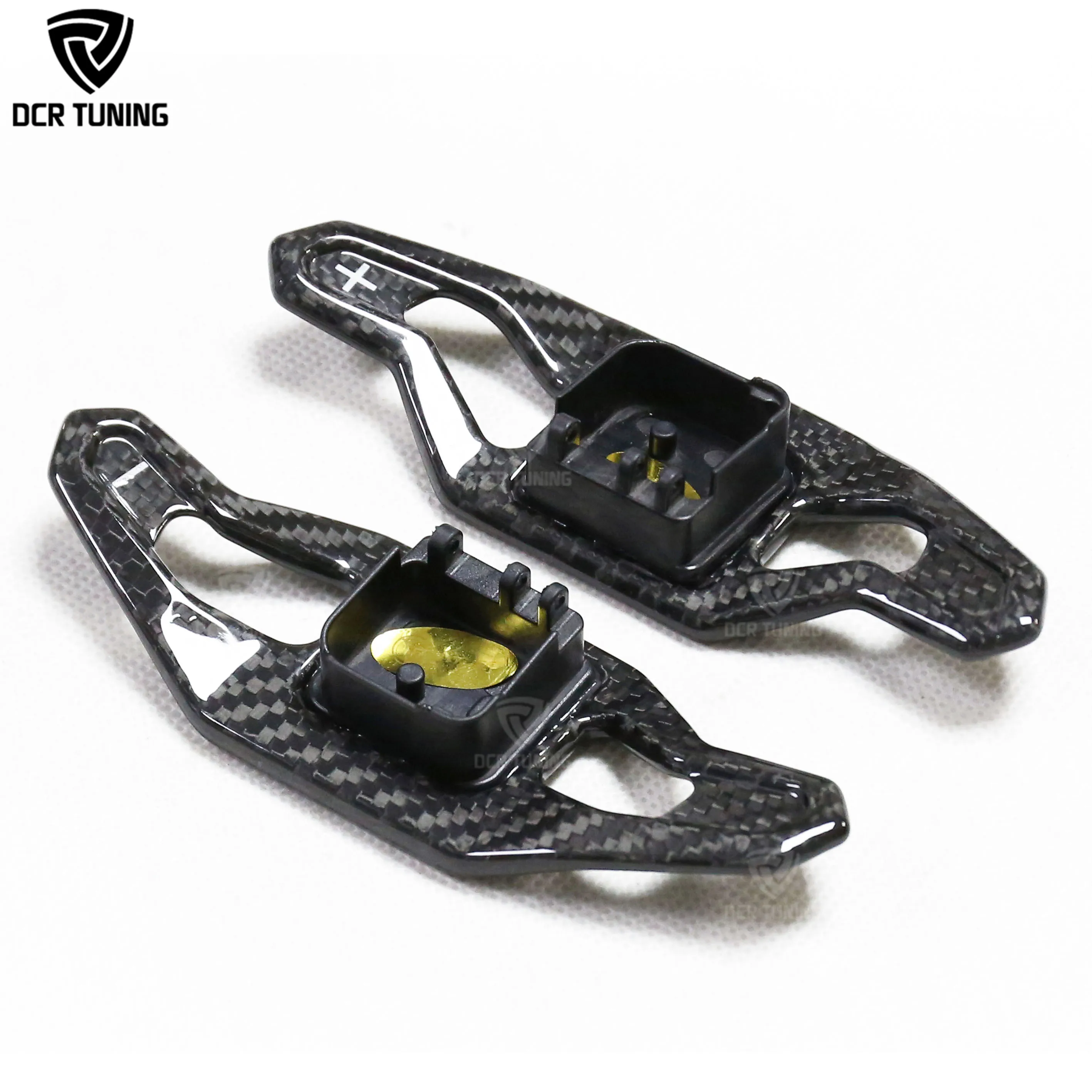 

Carbon Fiber Steering Wheel Paddle Shifter for A3/S3/RS3 A5 Q5 S4 RS4 RS6 RS7 2013-17 Interior Trims Extension Clip-on