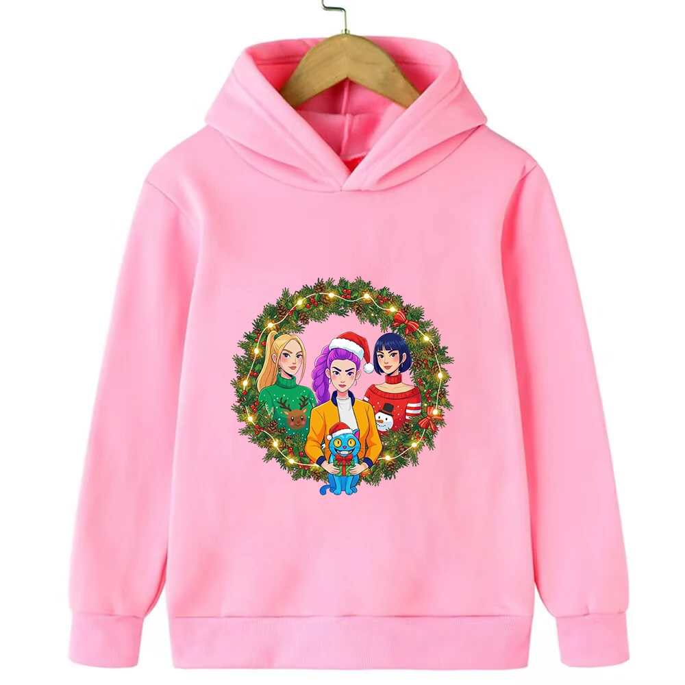 هانتركس الفتيات والشيطان الصيادين النمر عيد الميلاد هوديي لطيف ديربي النمر هوديي هنتركس الفتيات هوديي عيد الميلاد هوديي