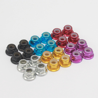 HSP 102049 122049 Alloy Metal Nylon Nut M4 4p 02055 1/10 Upgrade Parts 94102 94122 94123 94111 94177 94107 94188 94166