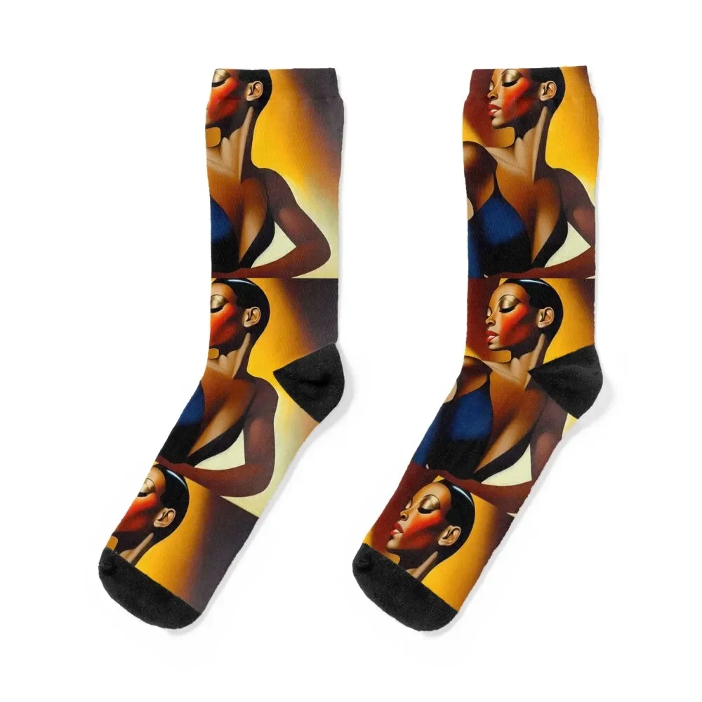 

Josephine Baker, Paris, 1927, a still life portrait Socks kids cotton anti-slip Toe sports Socks Women's Men's