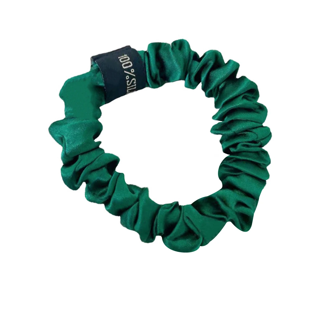 100% Natuurlijke Moerbei Zijde Scrunchies Hoofdband Haarband Banden Gom Elastische Paardenstaart Houders Voor Vrouwen Meisjes 19 Mama 1.5Cm