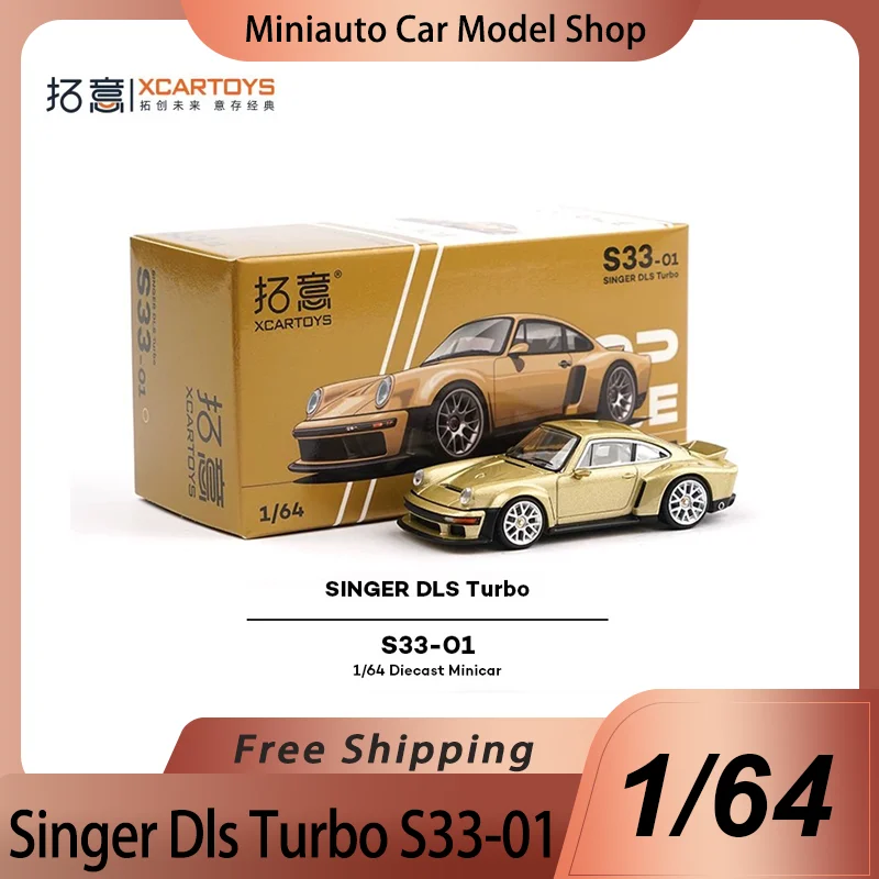

New In Stock Xcartoys Poprace 1:64 Porsche Singer Dls Turbo Alloy Miniature Diecast Model S33-01 Porsche Singer Model Toys Gift