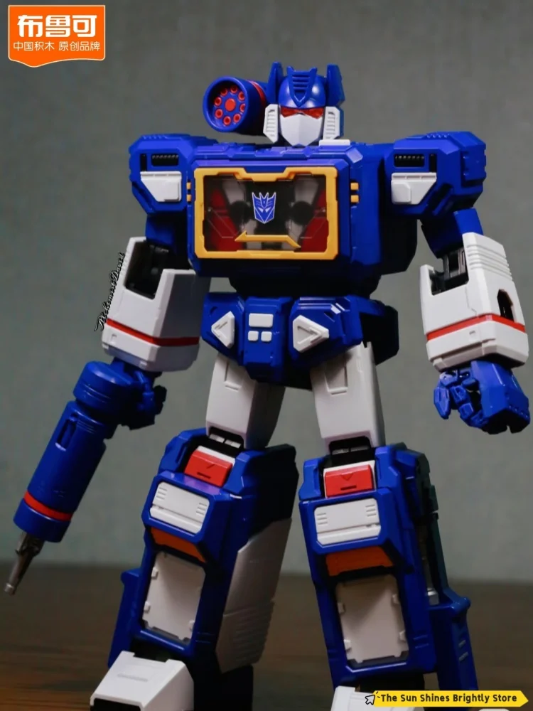 جديد Blokees Transformers Action Edition Soundwave الإضاءة السبر تجميعها عمل أرقام نموذج متحرك لعبة هدية الصبي