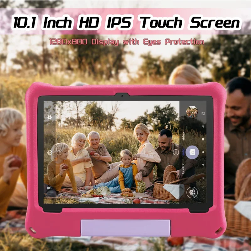 ANRY Kids Android 15 Tablet da 10.1 pollici 8GB RAM 64GB ROM Intrattenimento Gioco di apprendimento Tablet per bambini 5000Mah Octa-core Tablet