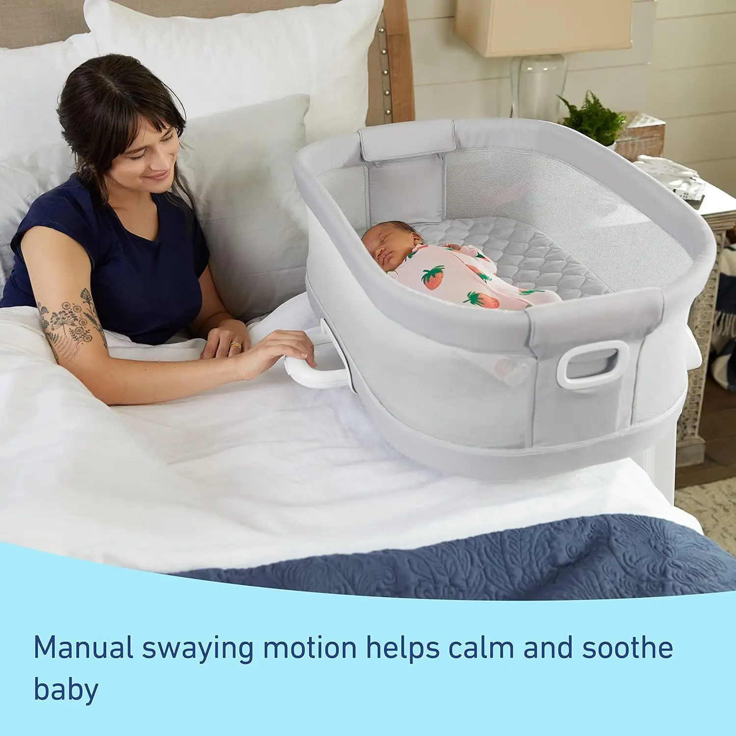 ® DreamMore™ Bedside Bassinet Deluxe with Calming Motion