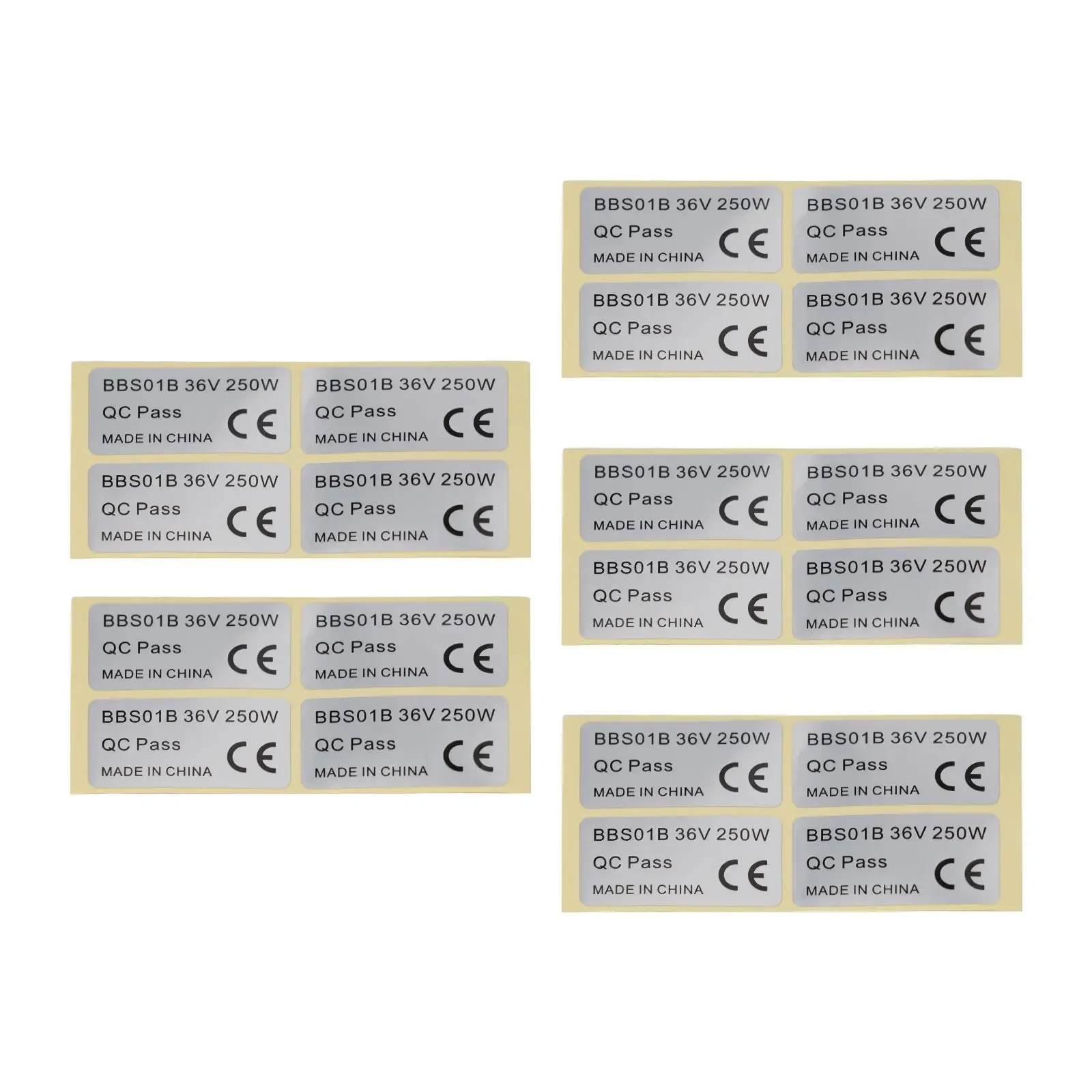 20Pc Ebike Electric Bicycle Sticker ForBAFANG 36V 250W/48V 750W01BBSHD SH BafangCentral Motor Sticker Accessories 45x23mm PVC