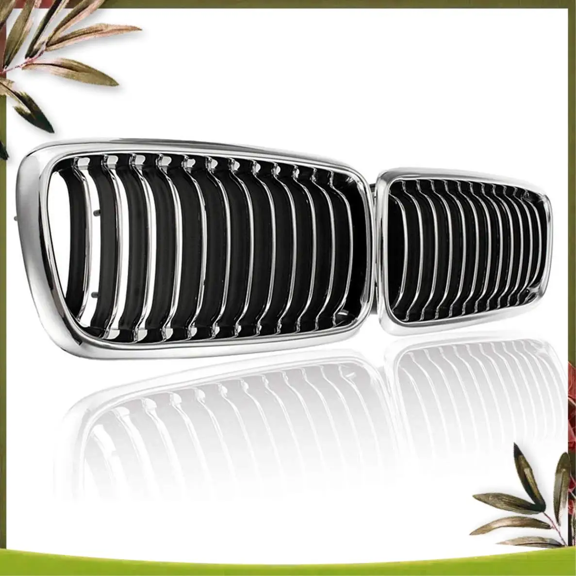 

AB98-1Pair Chrome Front Kidney Grill Grille For BMW 7-Series E38 730IL/735I/725Tds/728I/750I Sedan 1994-2001 Front Grill Grille