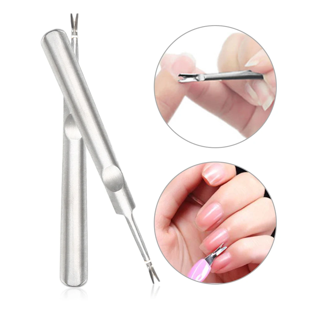 

Dropship Stainless Steel Nail Cuticle Pusher Nail Art Push UV Gel Manicure Remover Pedicure Dead Skin Removal Cuticle Clean Tool