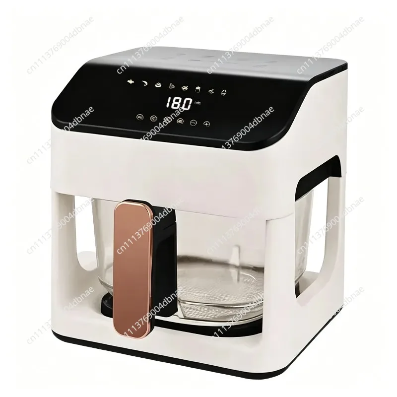 8.5L Air Fryer, Smart Temperature Control Oven, 110V / 220V Household Transparent All-glass Pot, Fully Automatic Electric Fryer