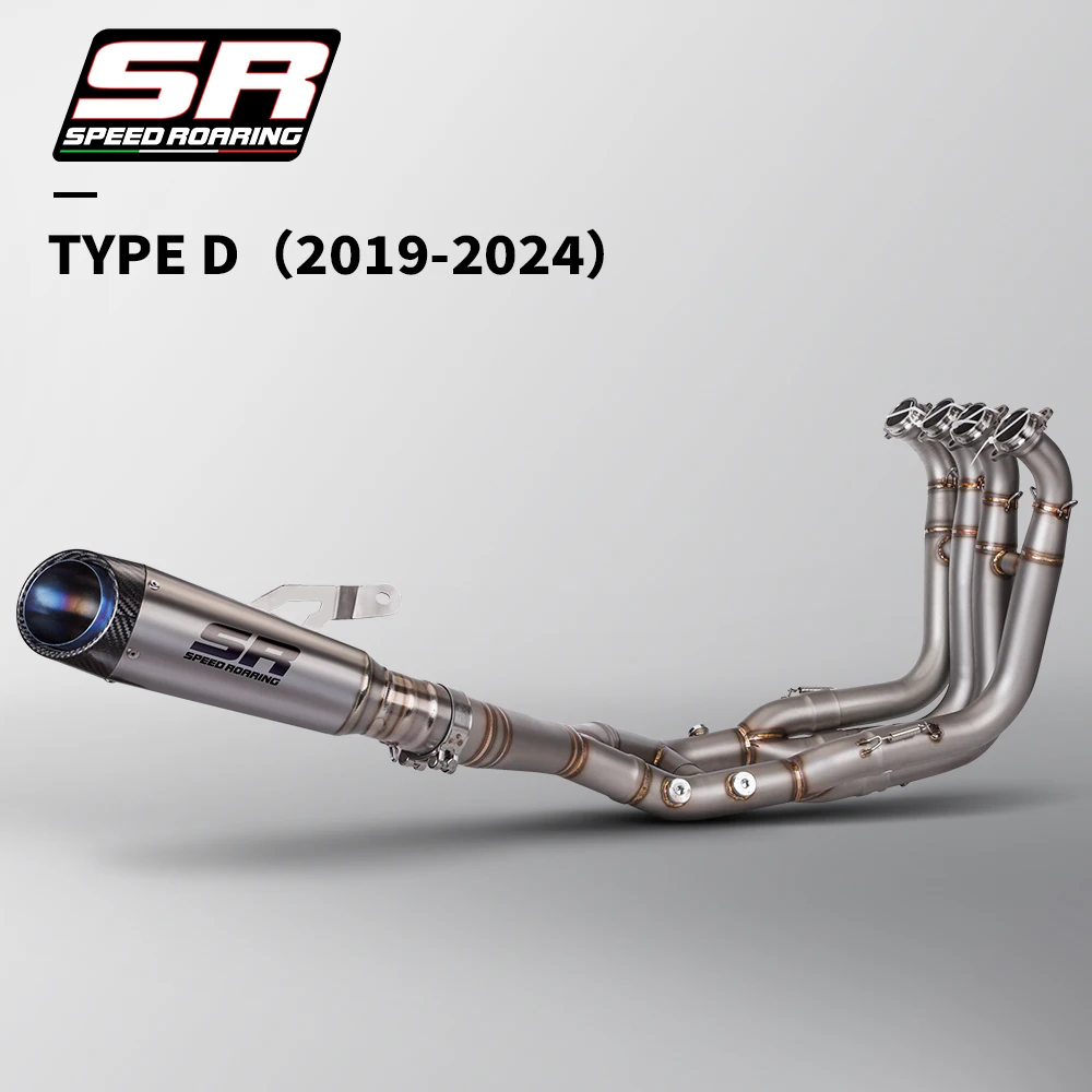 Slip On For BMW S1000R S1000RR 2019 2020 2021 2022 2023 Motocycle Exhaust Front Link Pipe Modify Escape Motocross Muffler Tube