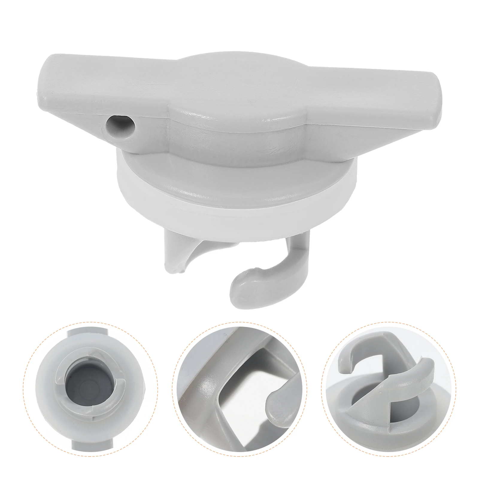

4pcs Inflatable Boat Air Valve Covers Kayak Drain Plugs Grey Hole Scupper Cap Supplies For Kayaks Dinghies Surfbboards Anti