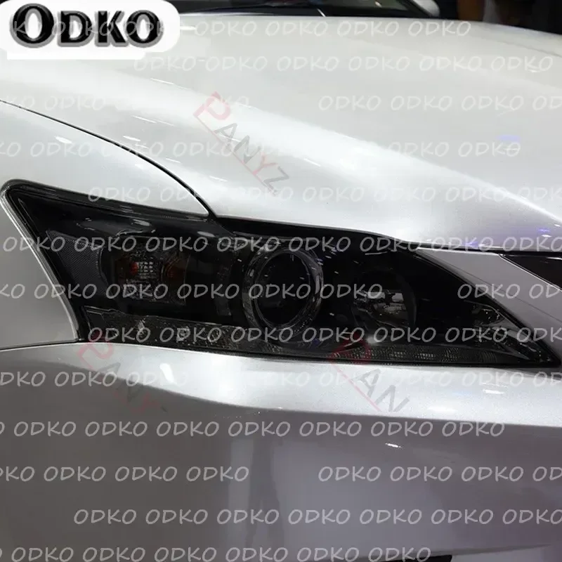 

2 шт. для Lexus CT CT200h 2011-2020, защитная пленка для фар автомобиля, виниловая защита, прозрачный черный защитный ТПУ