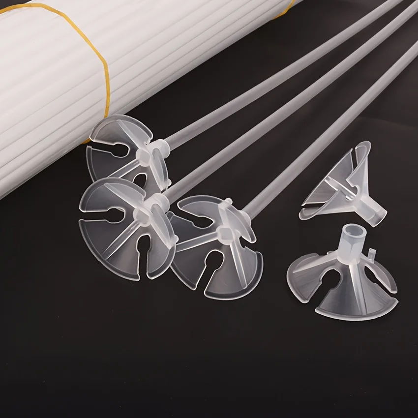 10pcs/pack  BOBO balloon sticks with cups clear big balloon holders without connector long for birthday party graduation view 4