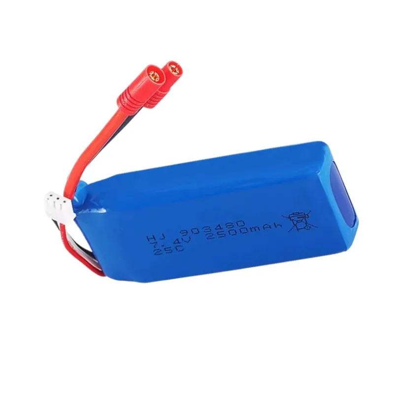 Replacement battery 7.4V 2500mAh 903480 lithium battery X8C X8W quadcopter large capacity lithium battery 1pcs