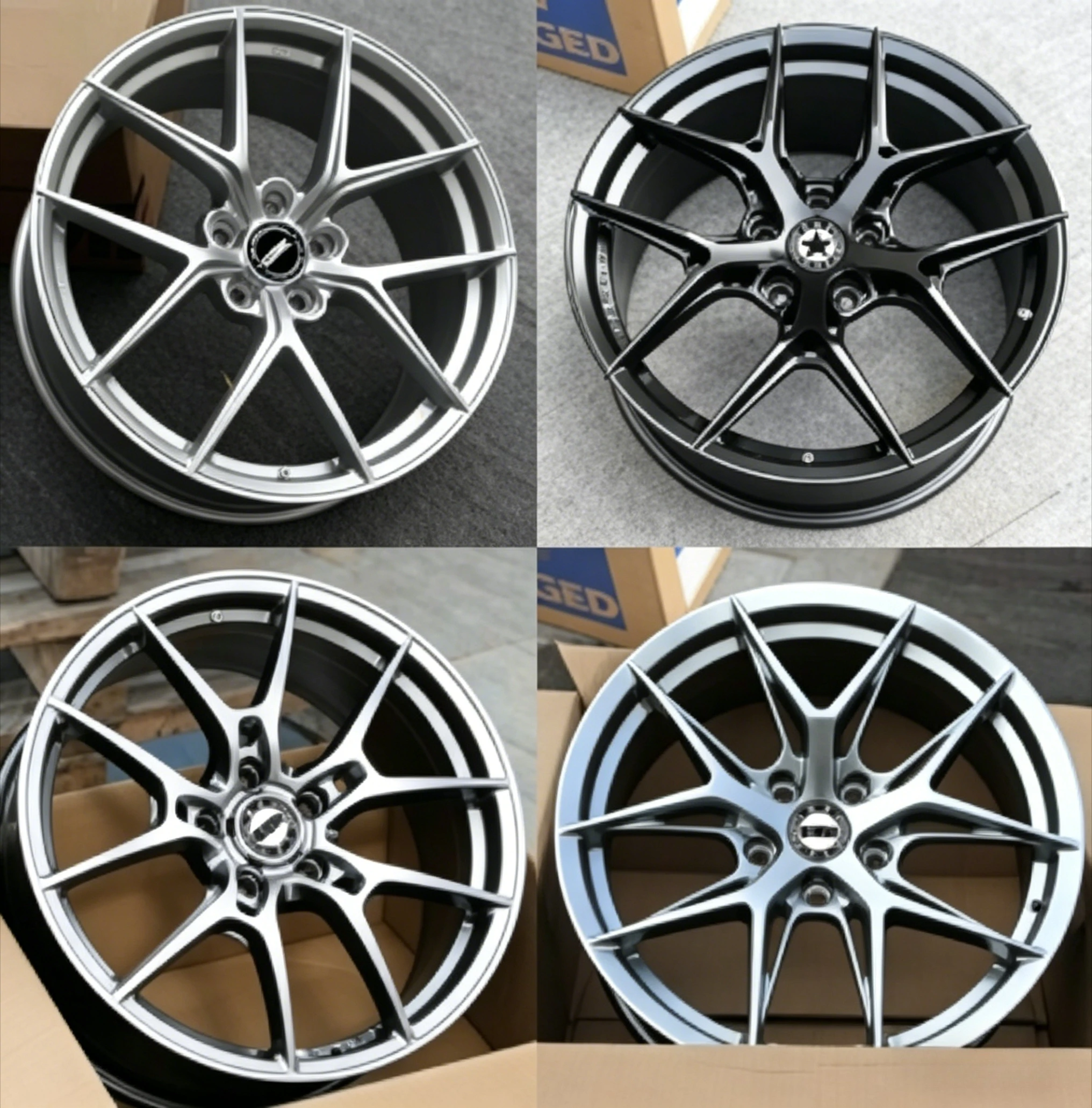 

Yunjie 16" 17" 18" 19" Flow Forming Wheels Aluminum Alloy Rims Fit for VW Golf Starwish Lavida Honda Civic Modified