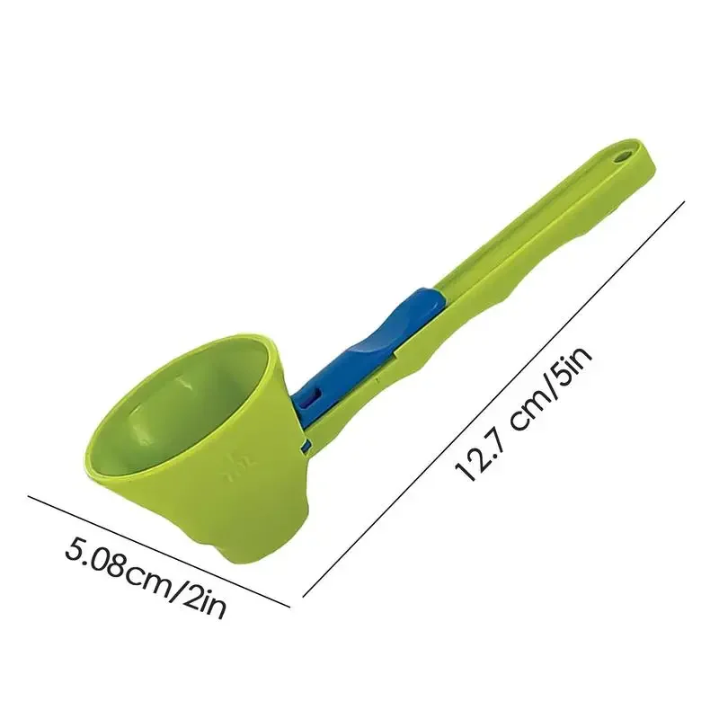 1PC Protein powder and milk powder measuring spoon Creative sliding spoon funnel﻿ Coffee Leak proof Sliding Spoon