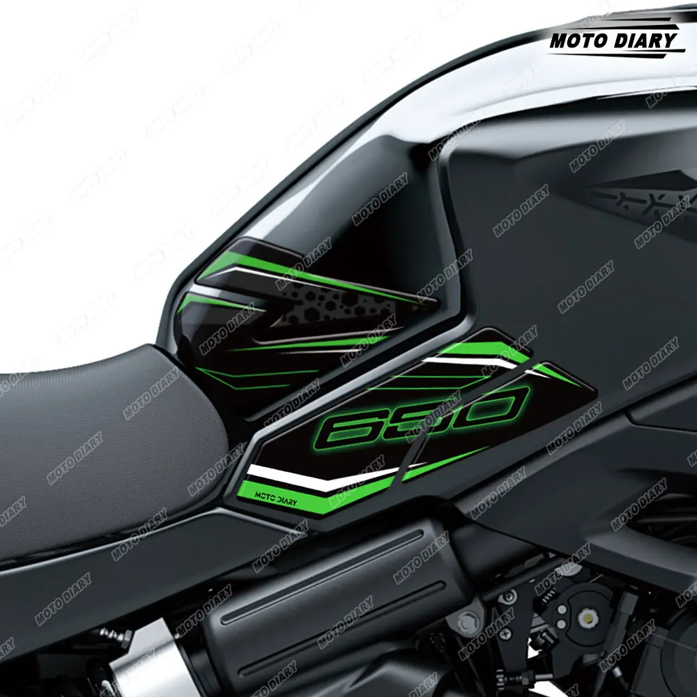 For Versys 650 Versys650 2022 2023 2024 3D Fuel Tank Pad Sticker Set Gas Oil Protection Decals Waterproof