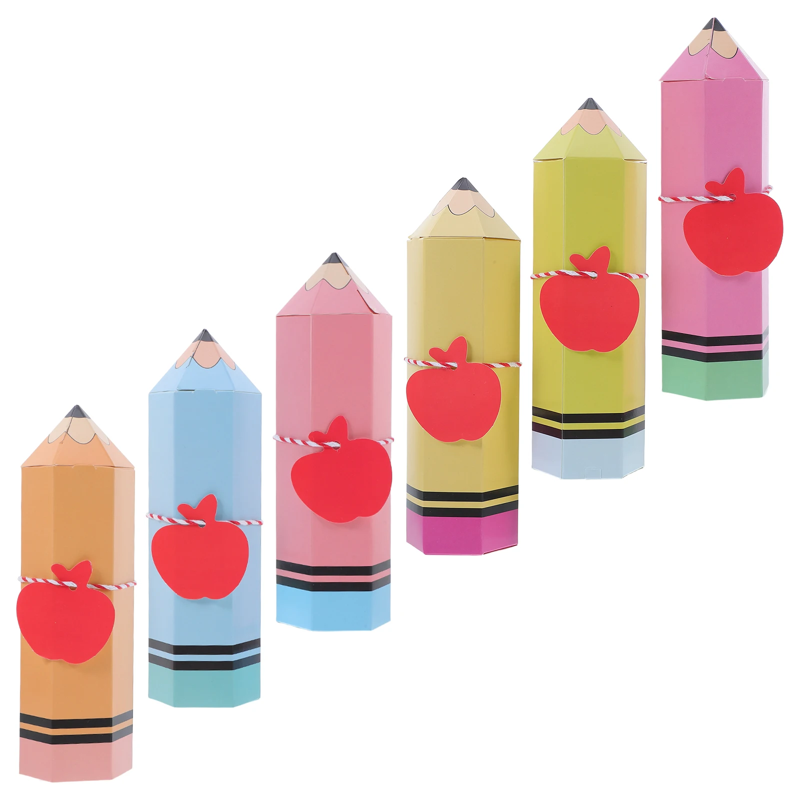 

12 комплектов упаковочной коробки для карандашей, маленькие коробки для печенья, кондитерский контейнер, сахар, школьные принадлежности, бумажные контейнеры для студентов