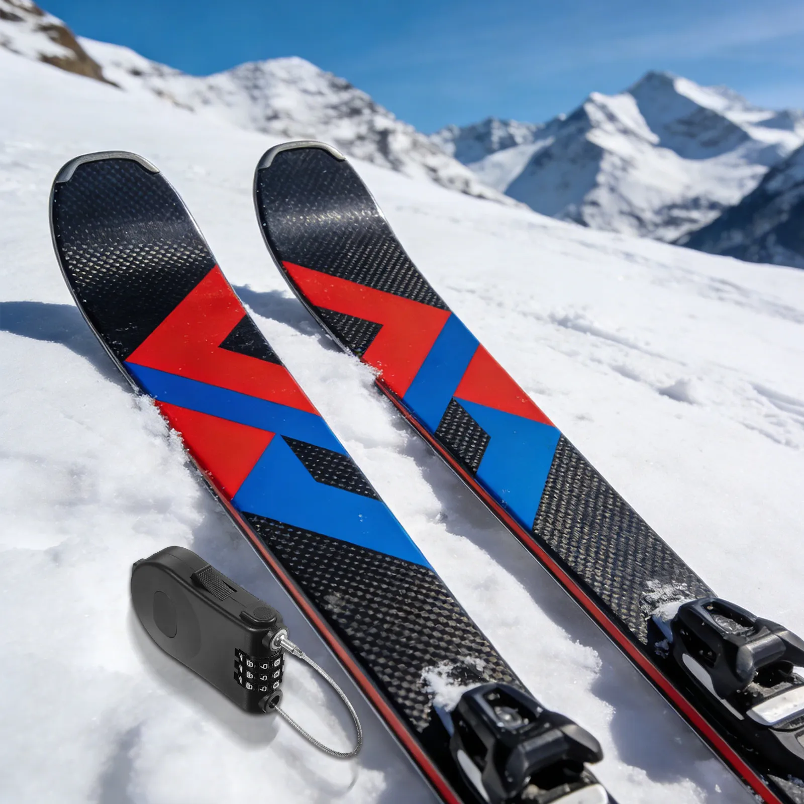 

Retractable Steel Cable Combination Lock 3 Digit Anti Theft Wire Lock for Bike Skis Helmets Scooter Keyless Resettable Outdoor