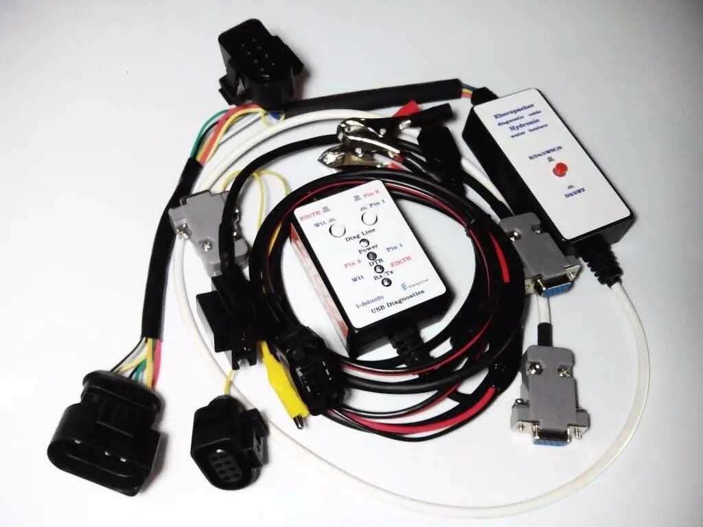 USB diagnostic adapter for Webasto Thermo Top V & VEVO and Eberspacher+ Y-cable for Hydronic water heaters diagnostics