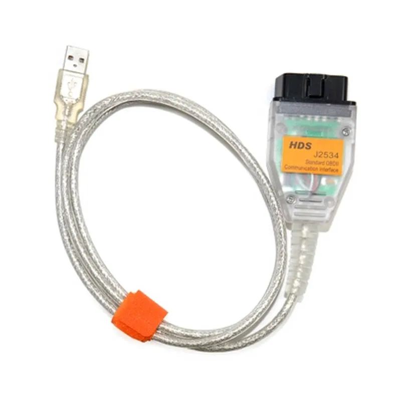 For Honda HDS USB Cable  J2534 V2.018.013 OBD2 OBDII Diagnostic Cable 2.018.013 Via OBD2 Interface Diagnostic Programmer Tool