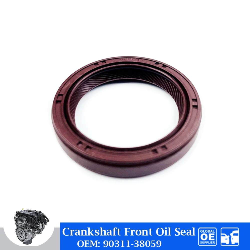 

Engine Crankshaft Front Oil Seal For Toyota 1AZ 2ZR 1ZR 1KR 2AZF Crank Seal Car Accessories 90311-38059 9031138059 38*50*8 mm