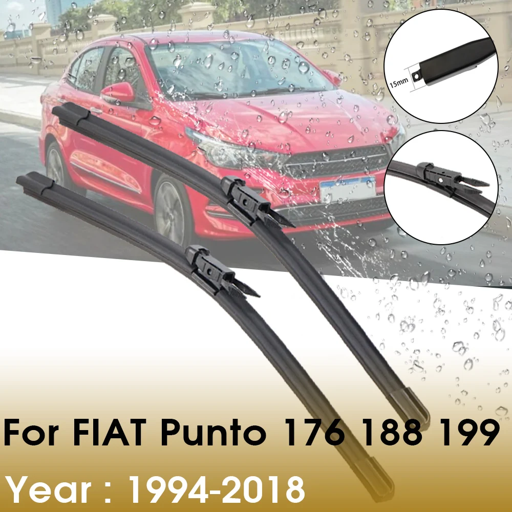 

Щетка стеклоочистителя автомобиля из натурального каучука 1994-2018 для FIAT Punto 176 188 199 Grand punto EVO, переднее лобовое стекло, автомобильные аксессуары