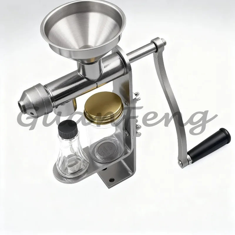 Edible Oil Manual Oil Press 304 Stainless Steel Oil Extractor Machine for Peanut Nut Soybean Seed  Pressing Household Appliance