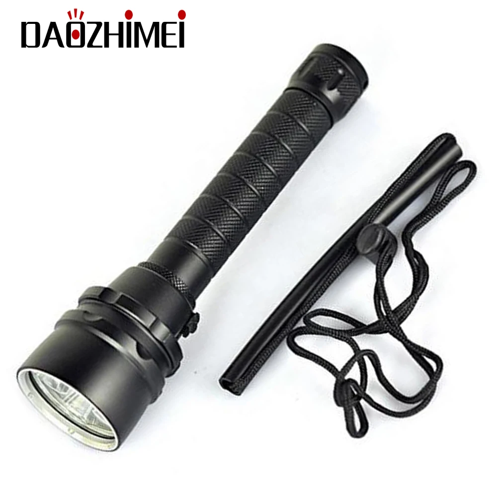 IPX8 LED Diving Flashlight 1- Mode White light 3x T6 Waterproof Underwater 100m Diving Light Outdoor Camping Flash Light