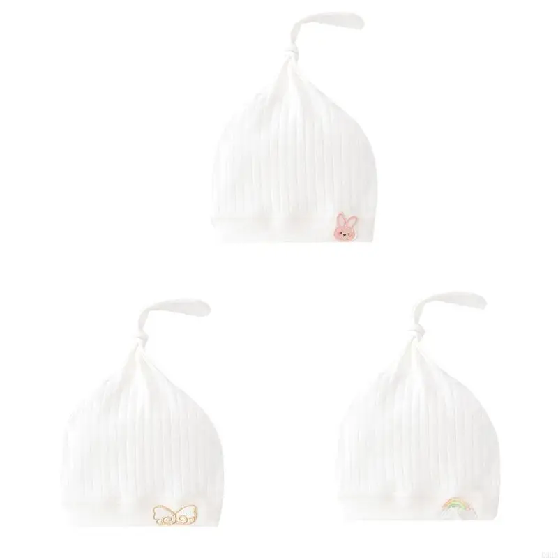 K92D Warm Baby Ear shaped Cotton Hat Multi-Pattern for Photoshoots