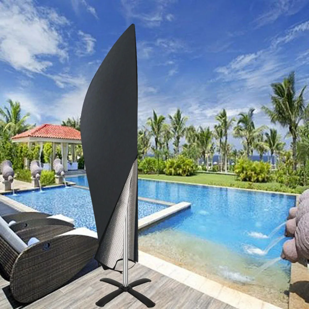 

Ветрозащитный зонт-банан для патио, пылезащитный чехол, уличный солнцезащитный козырек, ткань Оксфорд, чехол для зонта, римский зонт, прямой чехол для зонта