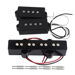 NEW Set of Alnico 5 Bass Pickups Open Style PB Pickups & JB Bridge Pickups For PB Bass