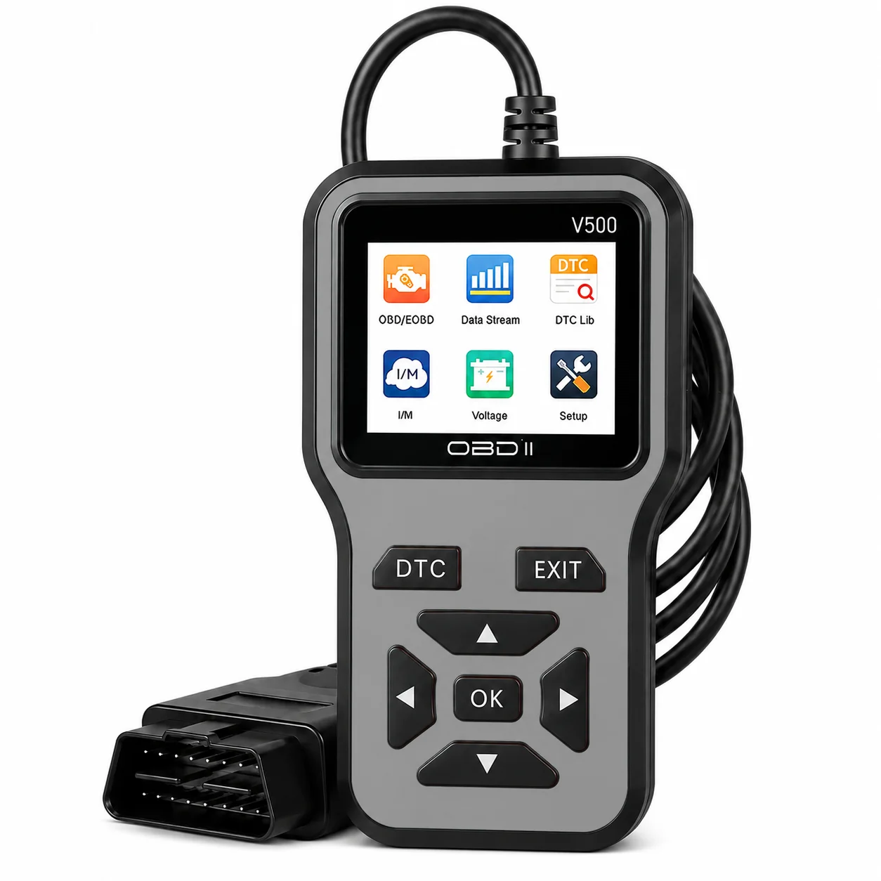 Obd2 Scanner Diagnostic Tool—Complete Engine Code Reader with Voltage Test