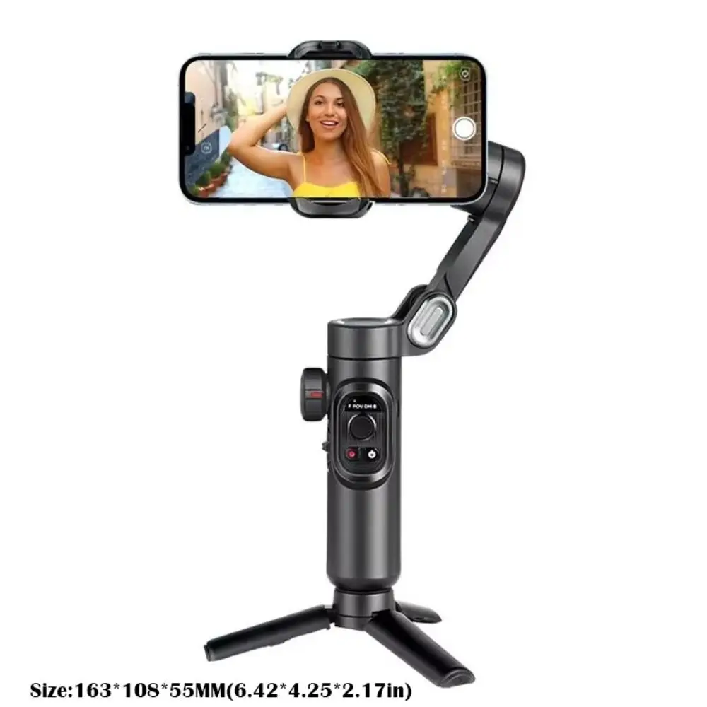 2025 Foldable Gimbal Stabilizer Portable Anti-shake 3-Axis Handheld Multifunctional Face Tracking Selfie Stick