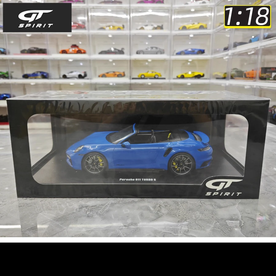 GT Spirit 1:18 scale New PORSCHE 911 (992) TURBO S car model Sports car static display pieces Holiday gift collection for friend