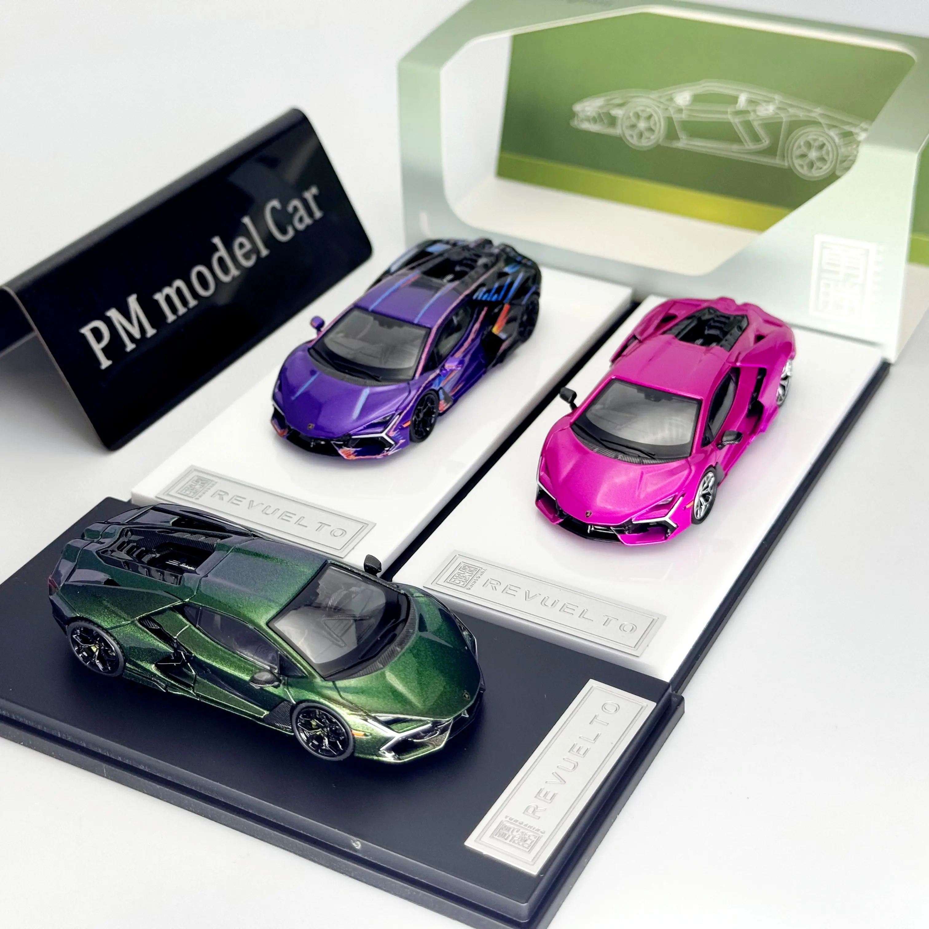 YS 1:64 Lamborghini Revuelto Supercar Alloy Diecast Model Car Collectible Gift