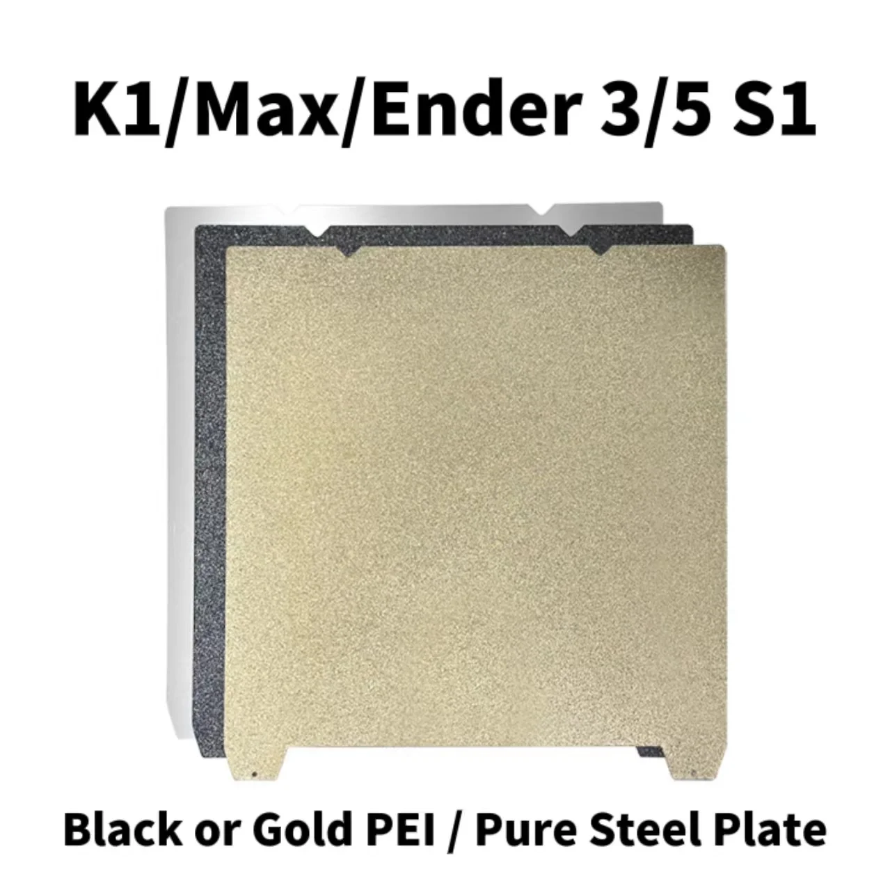 Creality K1 Upgrade Heated Bed PET/Pure Steel 235x235mm Double Sided 3D Printing Plate For Ender 3 S1/Ender 5 S1 /K1 Max