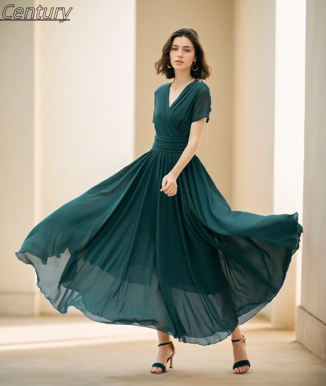 

Customized Exquisite Long Sleeve A-line Evening Dress Charming Flower Applique Prom Dress Sexy O-neck Satin Party Gown ве