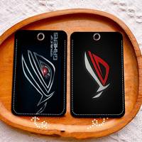 ASUS R-ROG Republic Bank Card,Subway, Bus Card Holder Keychain Key Ring Door Access Tags ID Card Case Keychain Access