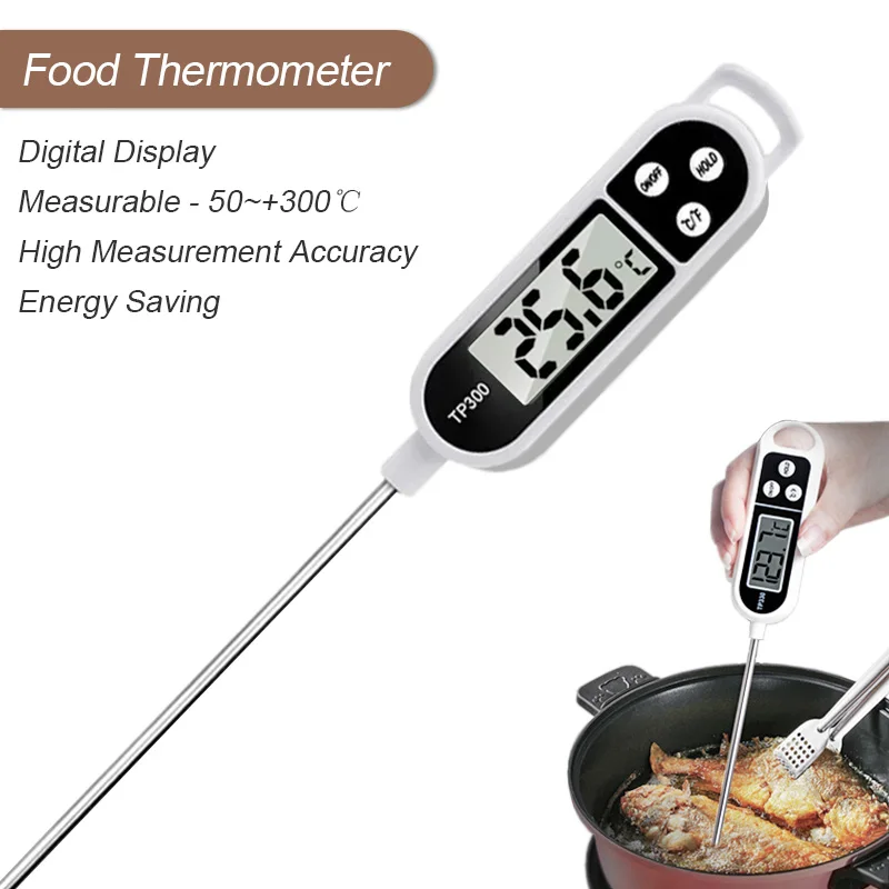 Kitchen Food Baking Digital Thermometer Electronic Probe Type Digital Display Cooking Liquid Grill Oven Thermometer